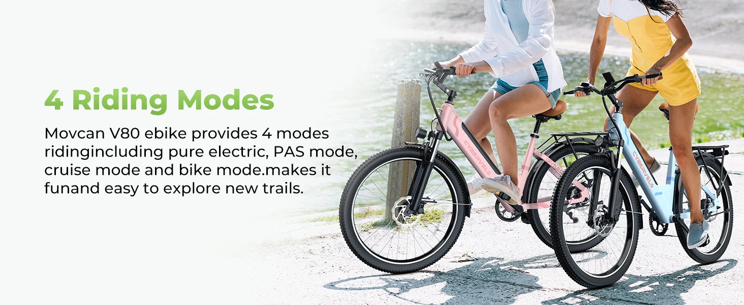 1000 Peak Electric Bike for Adults,up 80 Miles Removable Battery Ebike, 26