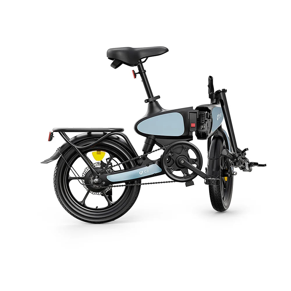 DYU C2 Adult Electric Bicycle, 250W city ebike, 48V 7.5AH E-bike, 16  Tire Foldable Electric Bike