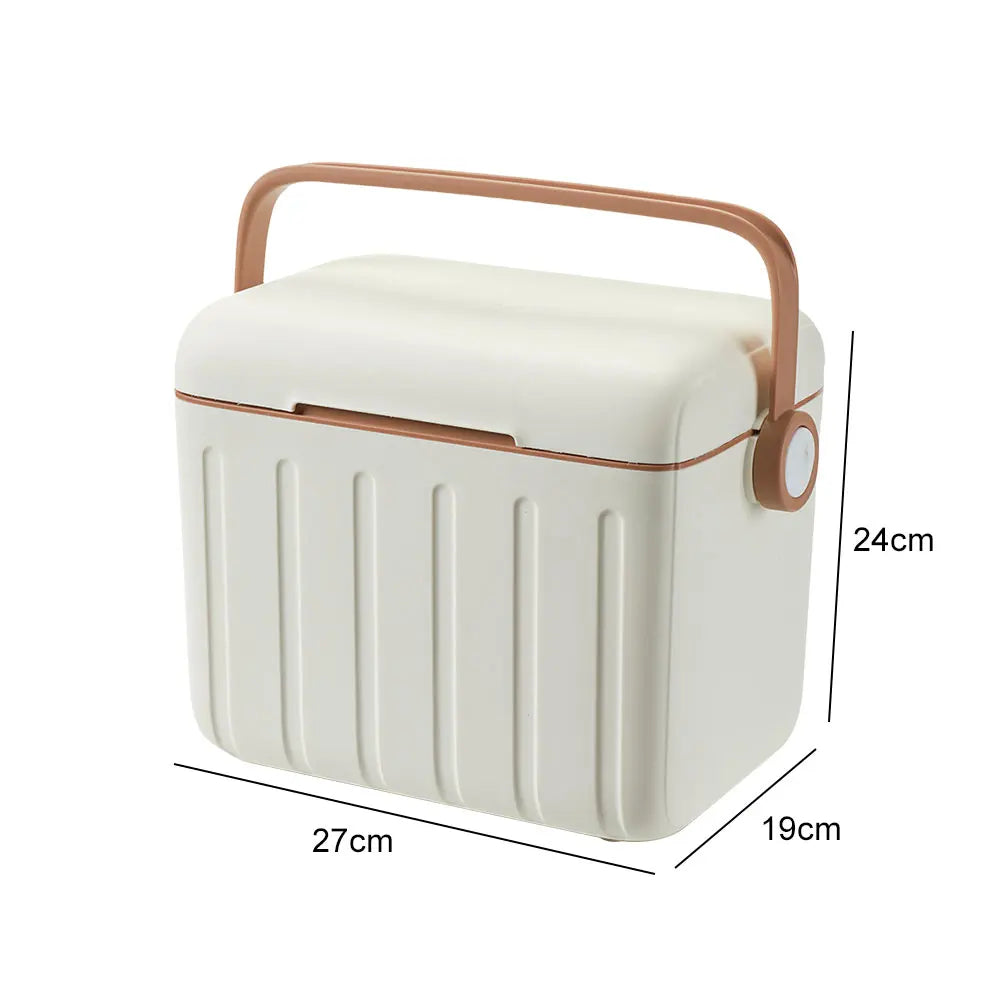 5/6L Portable Outdoor Incubator Large Capacity Food Storage Box Cooler Ice Bottle Cooler Mini Fridge Camping Refrigerator