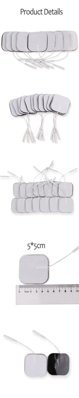 5x5cm Self Adhesives Electrostimulation Patches Tens Electrode Pads for EMS Muscle Stimulator Electric Massage Pulse Device
