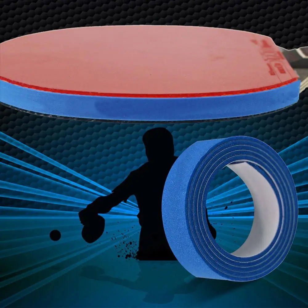 Table Tennis Side Tape Sponge Table Tenni Racket Side Protector Bats Accessories With 1-2mm Thickness 9-10mm WidthRed/Black/Blue