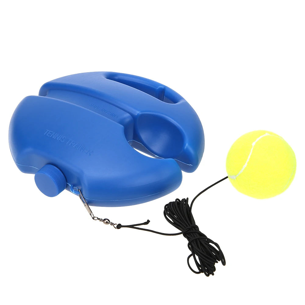 Solo Tennis Training Kit Rebound Ball with Long Elastic Rope Tennis Practice Rebounder Equipment for Self Tennis Practice