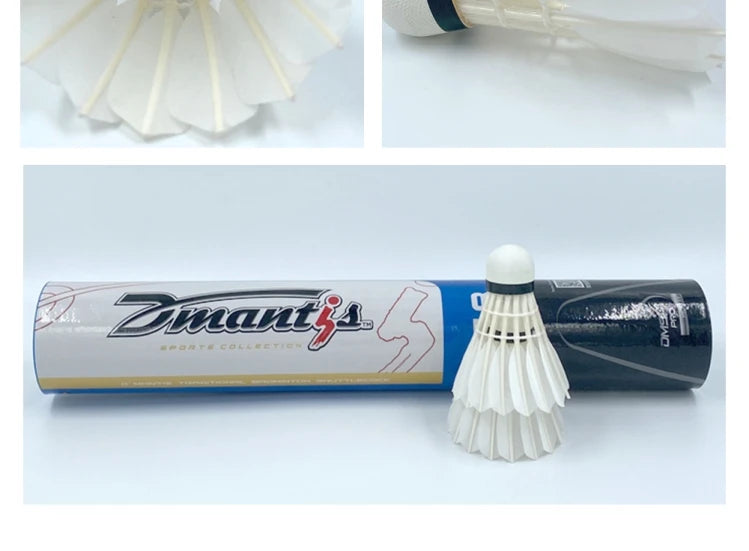 12Pcs G8 Professional Competition Badminton Shuttlecocks Birdies Full Goose Feather Ball