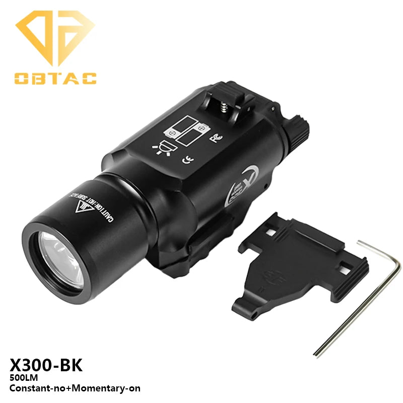 Tactical SF M300C M600C Metal Flashlight Strobe Scout Light X300 X300U Ultra Airsoft Hunting Weapon Scout Light Fit 20mm Rail