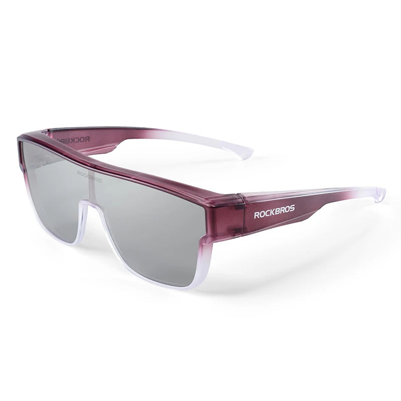 ROCKBROS Polarized Cycling Glasses Lightweight UV400 Sun Protection Myopia Dual Wear Sunglasses Men Women MTB Road Bike Glasses