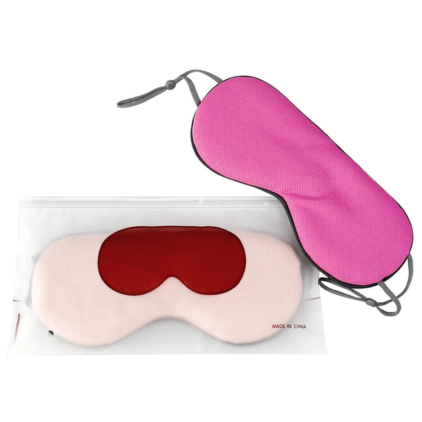 Sleeping Eye Mask Korean Style Warm And Cool Dual Use Adjustable Travel Light Blocking Breathable Eye Cover Blindfold Eye Patch