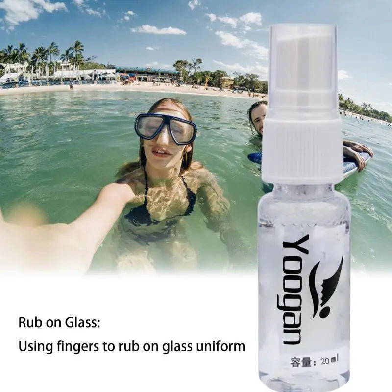 20ml Anti-Fog Spray For Swim Diving Mask Goggles Empty Bottle Can Use When Add Water Cleaner Defogging Car Glass Swimming Diving