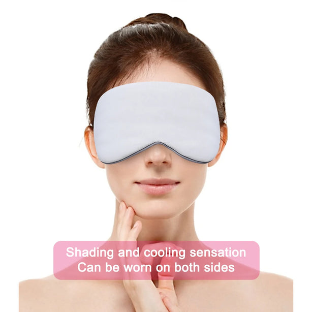Sleeping Eye Mask Korean Style Warm And Cool Dual Use Adjustable Travel Light Blocking Breathable Eye Cover Blindfold Eye Patch