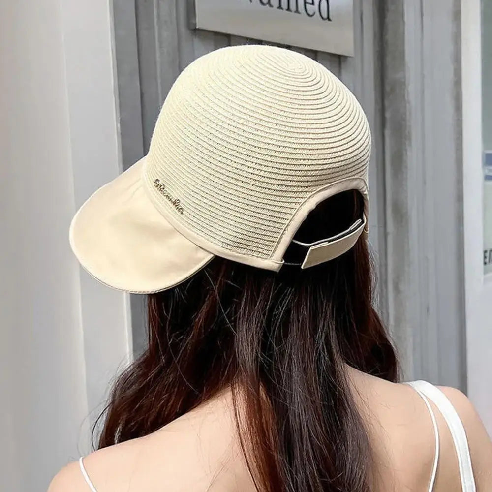 Sun Visor Hats For Women Sun Straw Hat With UV Protection Wide Brim Enlarged Rounded Edge For Women Girlfriend