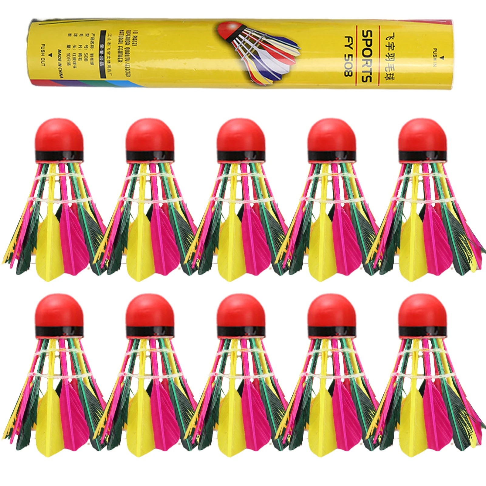 Professional Natural Duck Feather Badminton Shuttlecocks High Speed Training Badminton Ball Lightweight Shuttlecock For Training