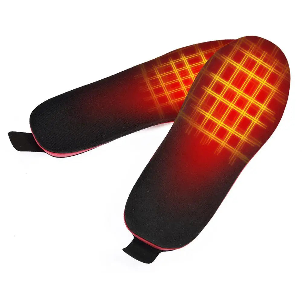 USB Heated Shoe Insoles Rechargeable Electric Foot Warming Pad Feet Warmer Sock Pad Mat Winter Outdoor Sports Heating Insole