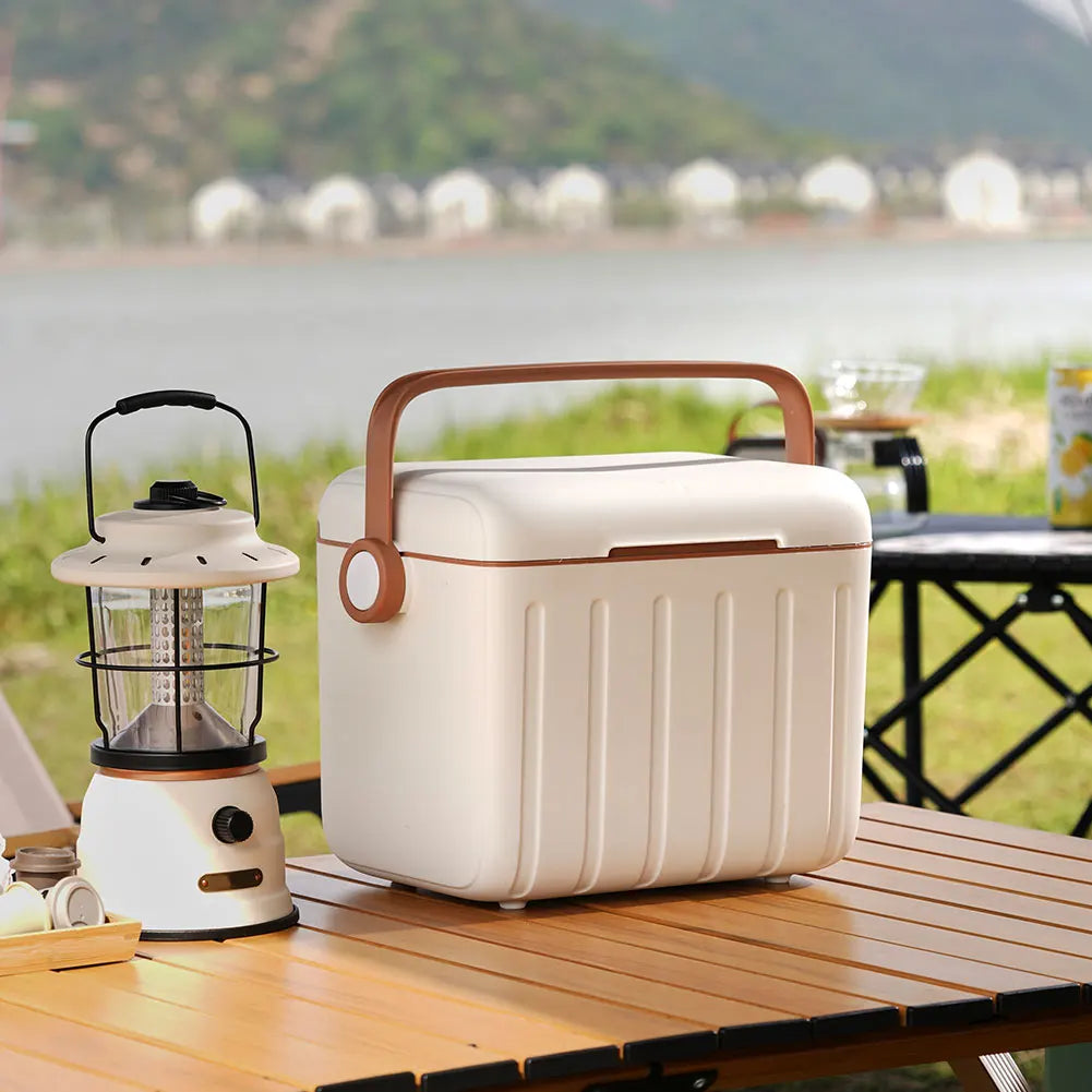 5/6L Portable Outdoor Incubator Large Capacity Food Storage Box Cooler Ice Bottle Cooler Mini Fridge Camping Refrigerator