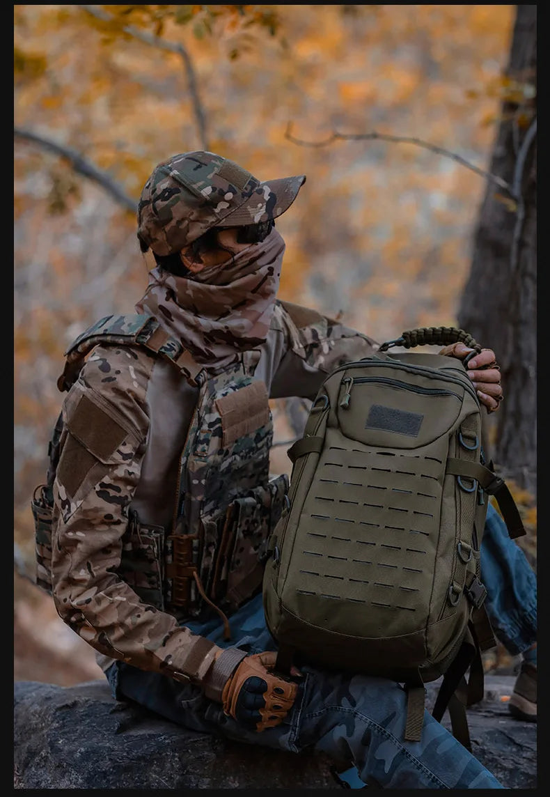 Oulylan Outdoor Traveling Waterproof Trekking Fishing Hunting Climbing Bag Male Camo Backpack Camping Men  Rucksack