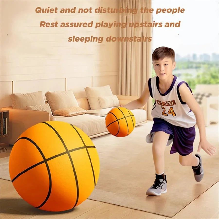 Mute Basketballs PU Foam Size 3 Silent Ball No Noise Indoor Sports Bouncing Balls for Children and Shipping From USA Warehouse