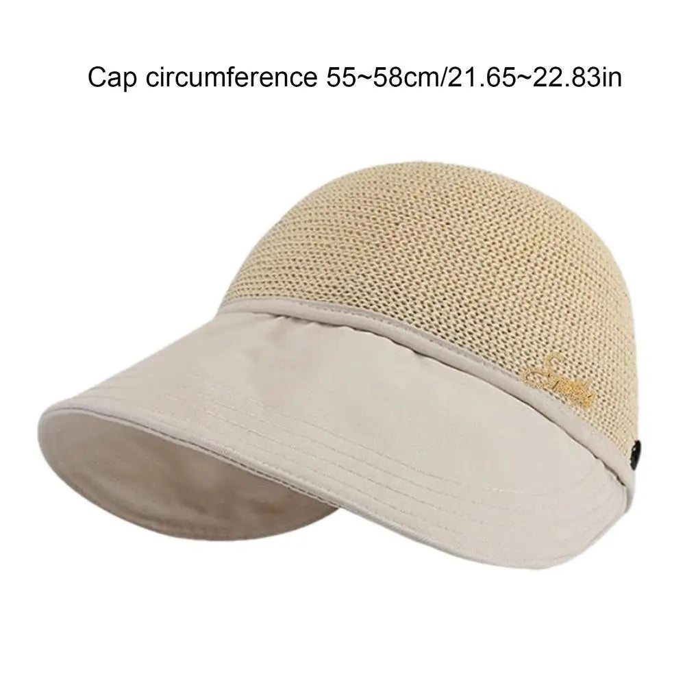Sun Visor Hats For Women Sun Straw Hat With UV Protection Wide Brim Enlarged Rounded Edge For Women Girlfriend