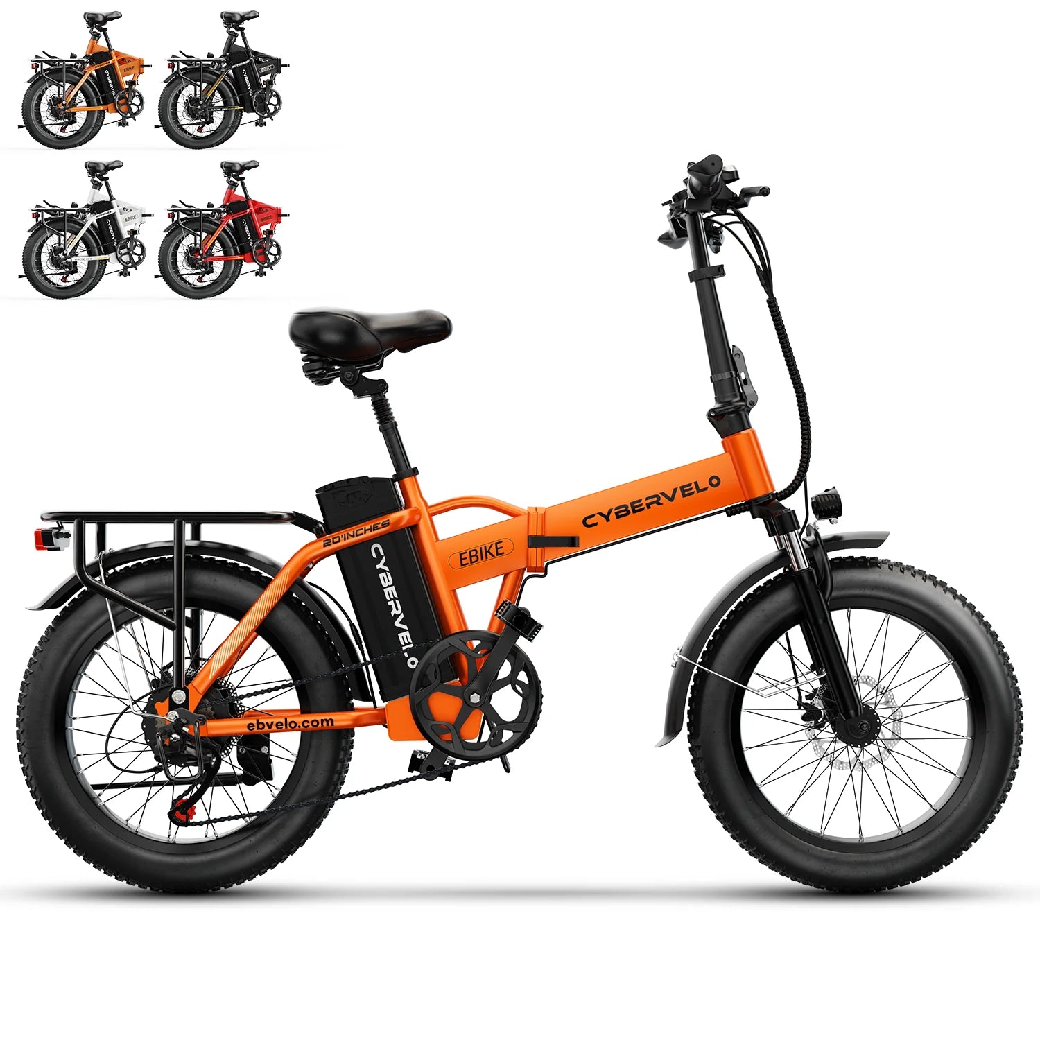 1000W Folding Electric Bike, 48V 20AH Large Removable Battery E Bike, 30+MPH, 80 Miles Max Range, 20