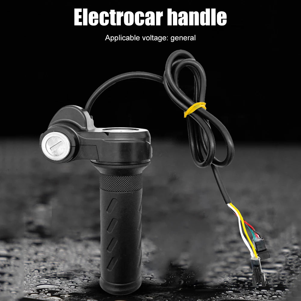Electric Bike Scooter Twist Throttle Grip Universal Voltage E-Bike Throttle Grip Scooter Handle Vehicle Speed Regulating Handle