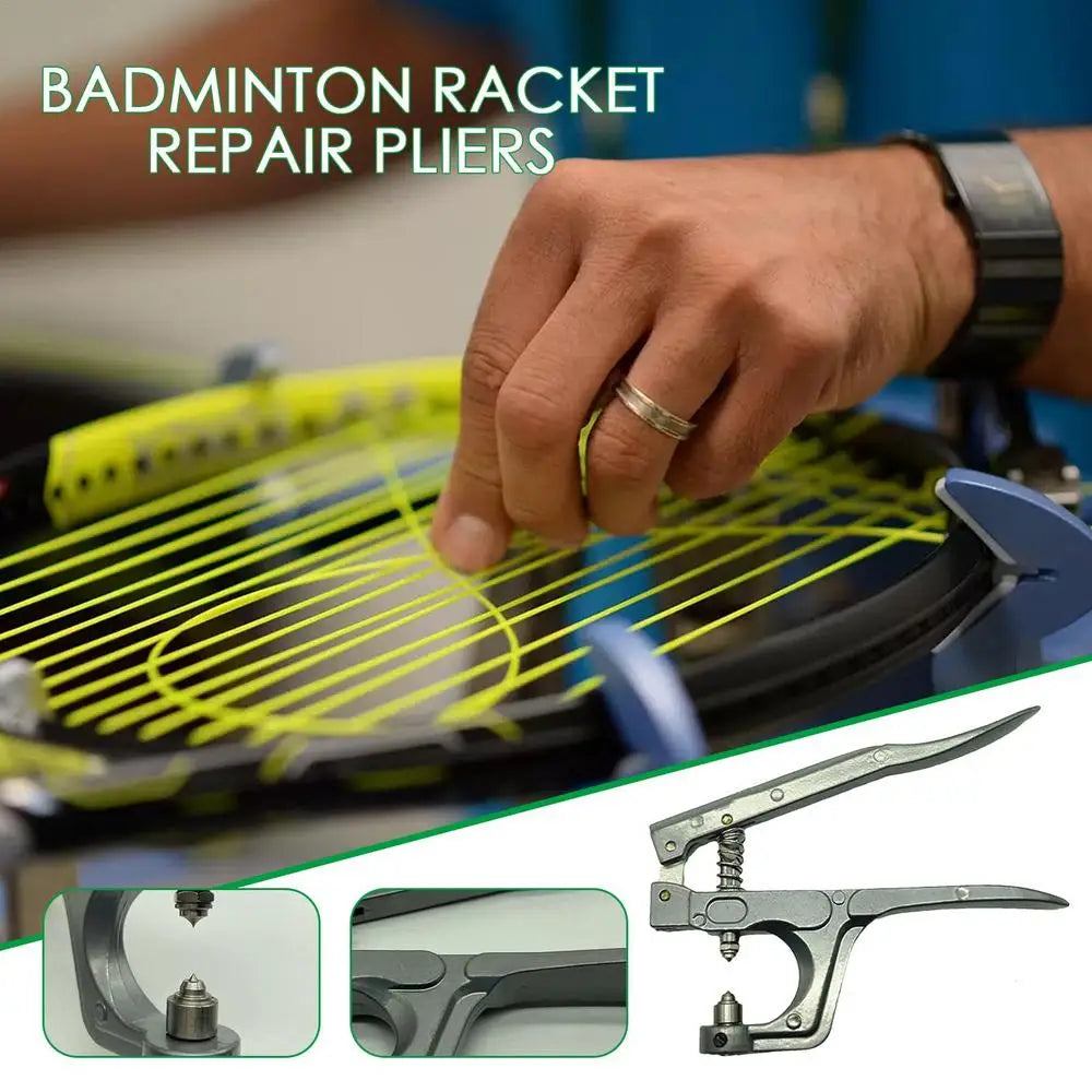 Handheld Badminton Machine Stringing Plier Portable Grommet Eyelet Plier Crimping Plier Badminton Racket Cold Press Plier repair