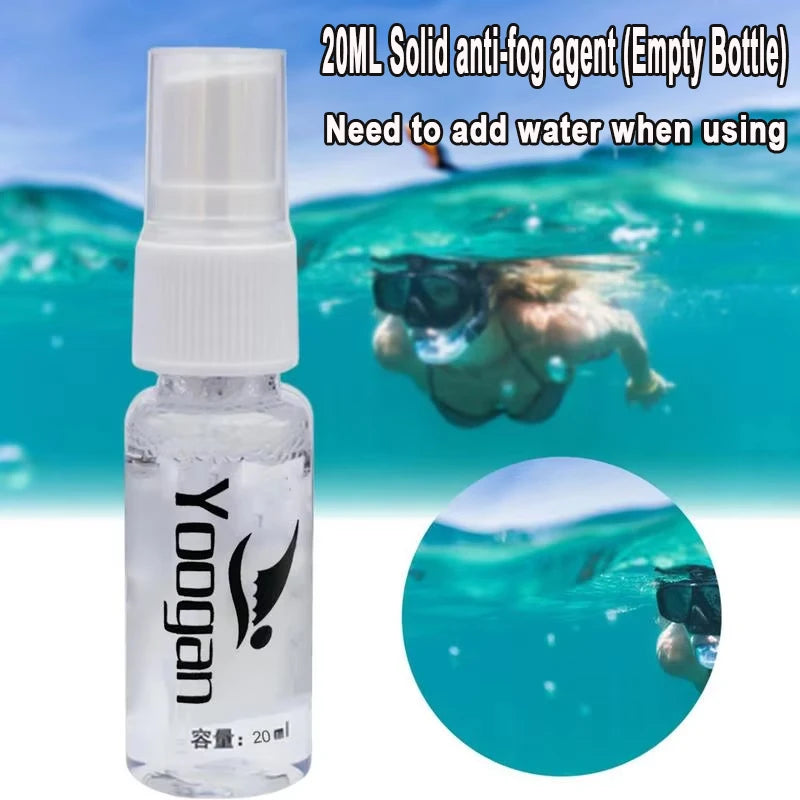 20ml Anti-Fog Spray For Swim Diving Mask Goggles Empty Bottle Can Use When Add Water Cleaner Defogging Car Glass Swimming Diving