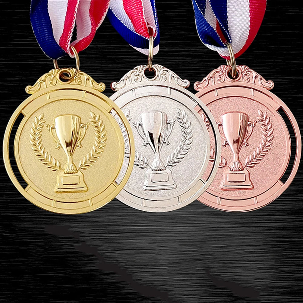 10-50pcs Gold Silver Bronze Award Medal Winner Reward Football Competition Prizes Award Medal For Souvenir Gift Sport Kids