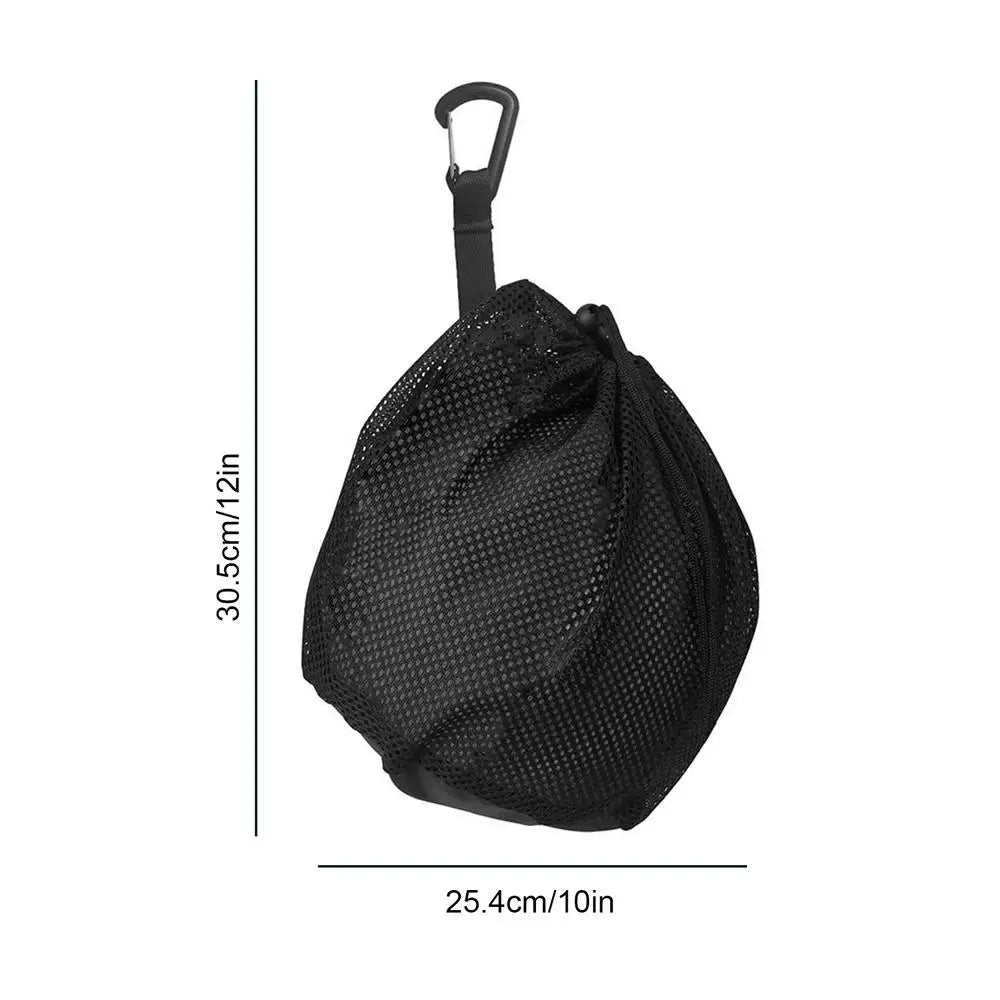 New Portable Basketball Backpack Outdoor Sports Mesh Carry Bag Football Soccer Volleyball Traveling Gym Yoga Single Ball Bag