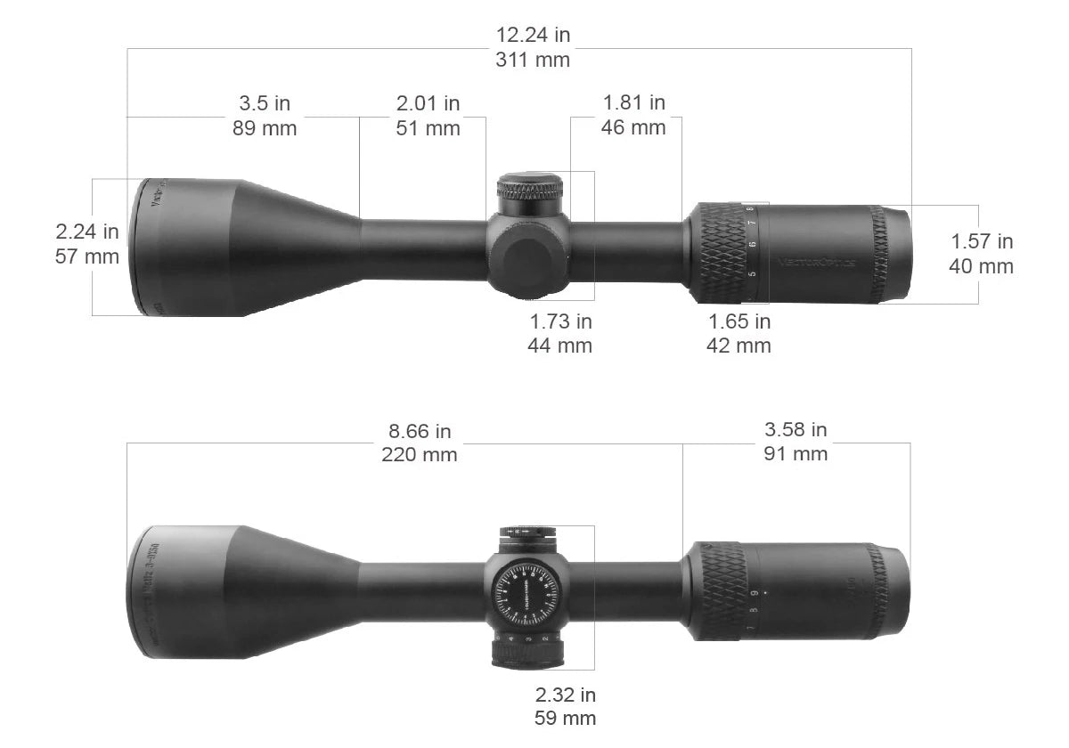 Vector Optics Matiz 1 inch SFP Riflescope 3x Zoom Factor With Edge-to-Edge Image&Wide Filed of View Fit Varmint Hunting Airgun