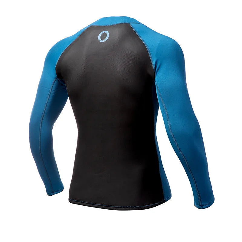 2MM Neoprene Men Split Diving Suit Jacket Swimming Top Suit Windproof Warm Jacket Surfing Motorboat Diving Jacket
