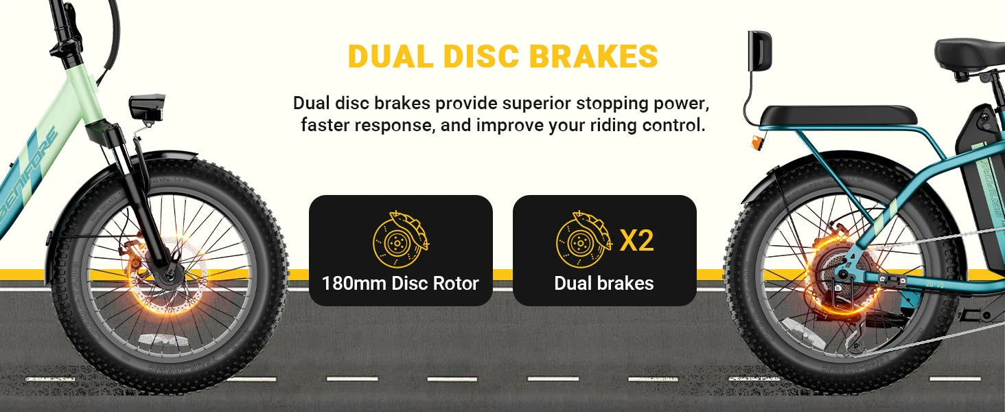 City E-Bike 750W Motor 48V15AH Battery with Seat Back + Footrest Electric Bike 26*3.0-inch Fat Tire NFC Unlock Electric Bicycle