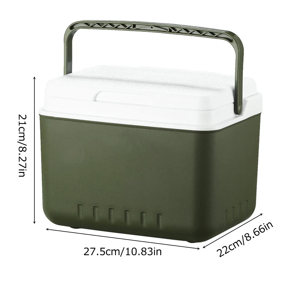 5/6L Portable Outdoor Incubator Large Capacity Food Storage Box Cooler Ice Bottle Cooler Mini Fridge Camping Refrigerator