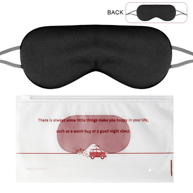 Sleeping Eye Mask Korean Style Warm And Cool Dual Use Adjustable Travel Light Blocking Breathable Eye Cover Blindfold Eye Patch