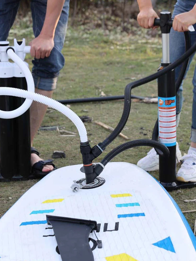 Inflatable Air Valve Pump Adapter Hose for Surfboard Kayak Rowing Boats for Outdoor Drifting Enssential Accessories