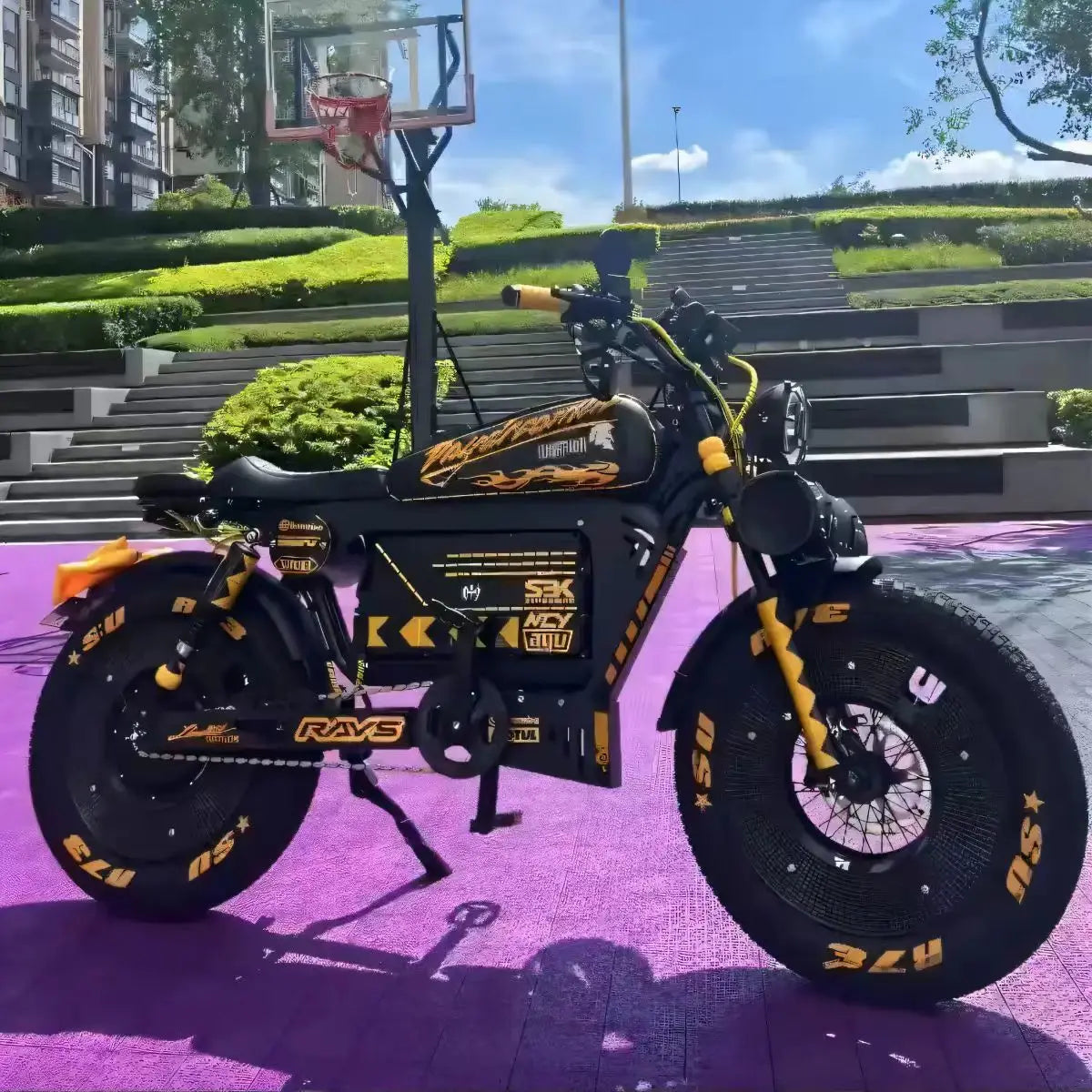 Ebik Black Warrior 3000W Motorbikes 60V 45AH Ebike Adult Road Electric Bicycle 20 inch Off-road Fat Tyre Electric Bike 2000w