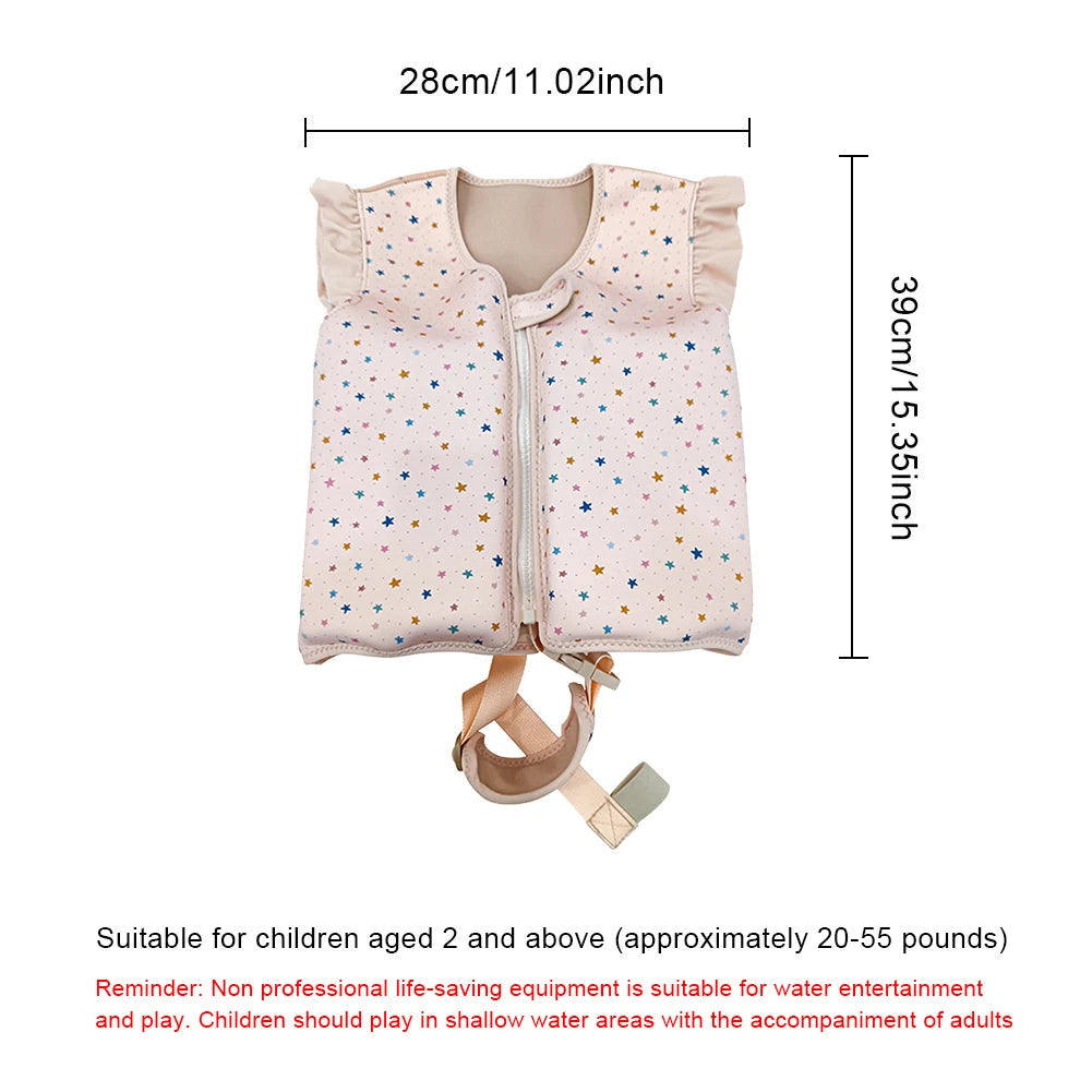 Kids Life Vest Toddlers Swim Vest Cartoon Swimsuit Children Swimming Aid Buoyancy Floatation Jackets Swimming Pool Accessories