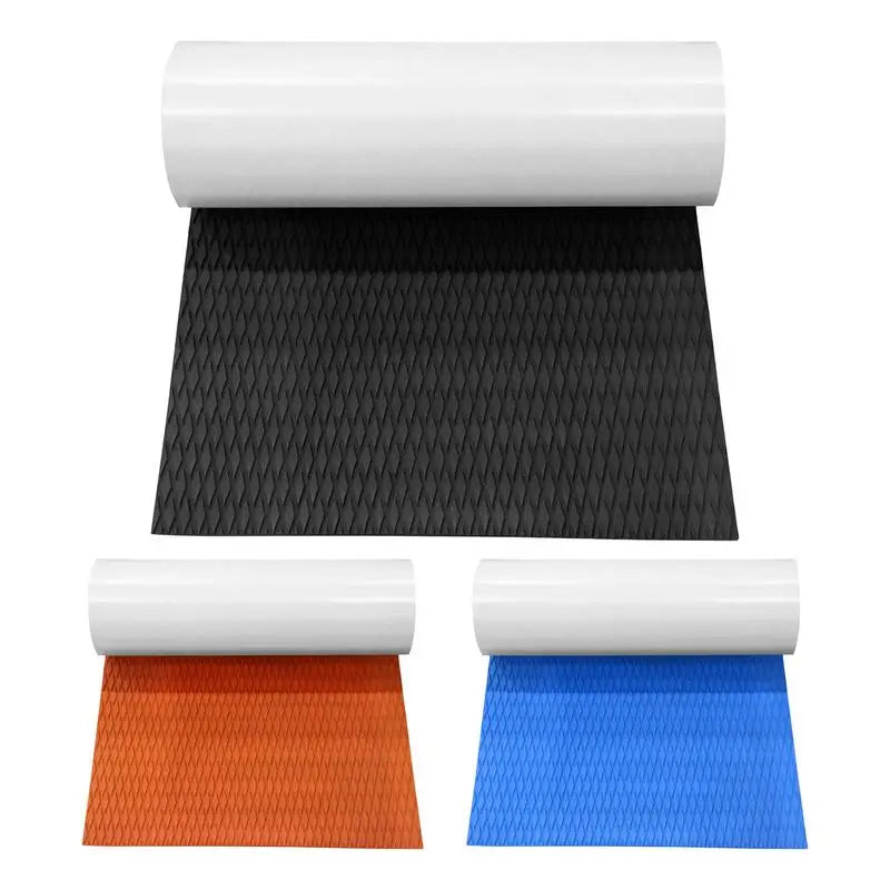Surf Traction Pad Deck Grip Mat EVA Foam Boat Deck Mat Self-Adhesive Trimmable Sheet Anti Skid Watercraft Water Sport Flooring