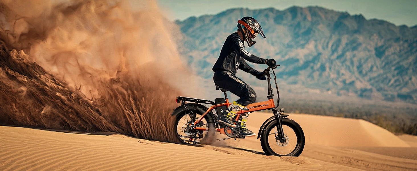 1000W Folding Electric Bike, 48V 20AH Large Removable Battery E Bike, 30+MPH, 80 Miles Max Range, 20