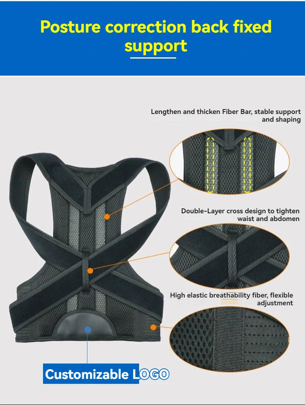 Posture Orthopedic Belt Back Fixation Belt Chest Taper Thin Back Belt To Strengthen The Orthodontic Support Fixation Belt