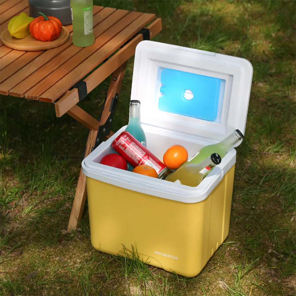 15/6L Cooler Box Portable Camping Refrigerator Incubator Large Capacity Car Ice Bucket Heat Preservation Camping BBQ Equipment