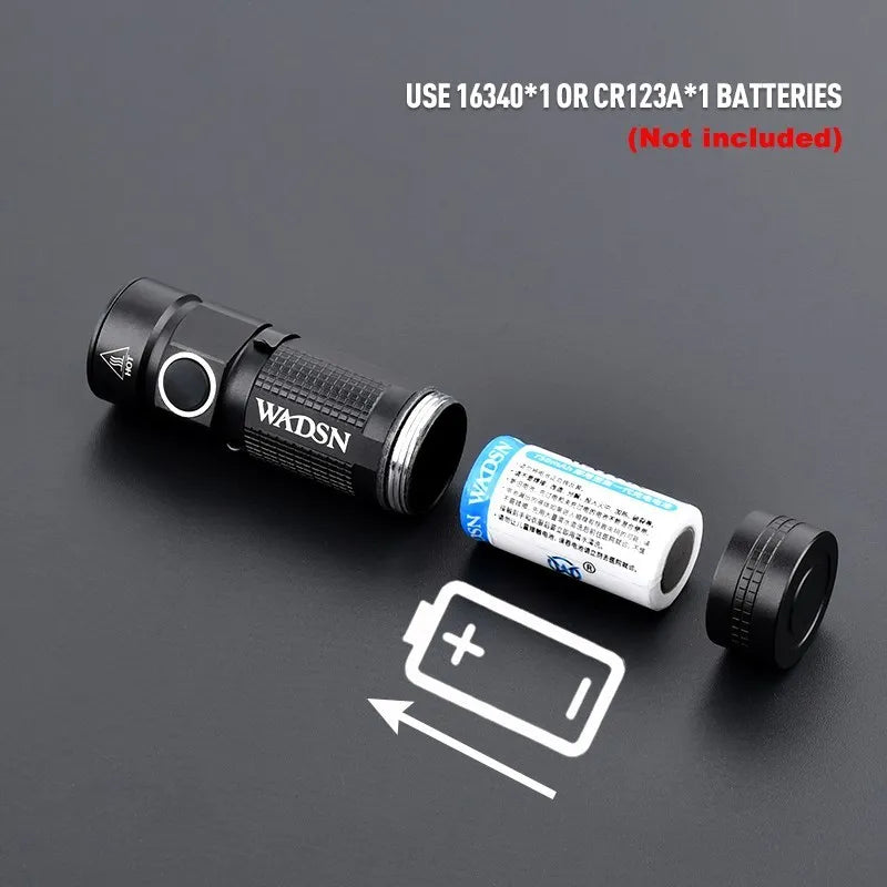 WADSN Metal Mini Weapon Tactic Airsoft white Strobe FAST Helmet Flashlight LED Flashlight Fit 20mm Rail Scout Hunting Light