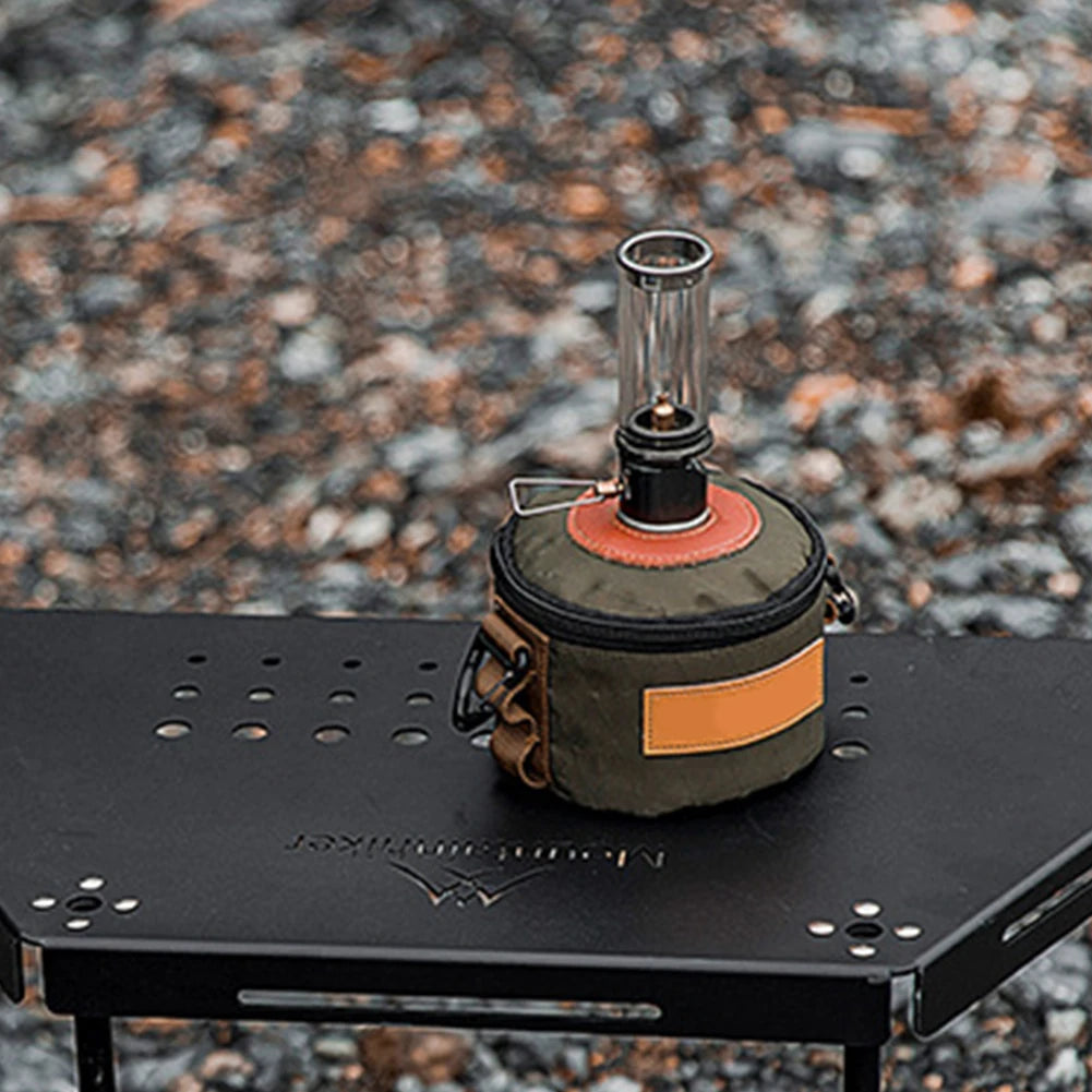 Candlelight Lamp Outdoor Use for Camping Fishing Picnic Tent Lighting Equipment Camping Lamp Windproof Gas Candle Light