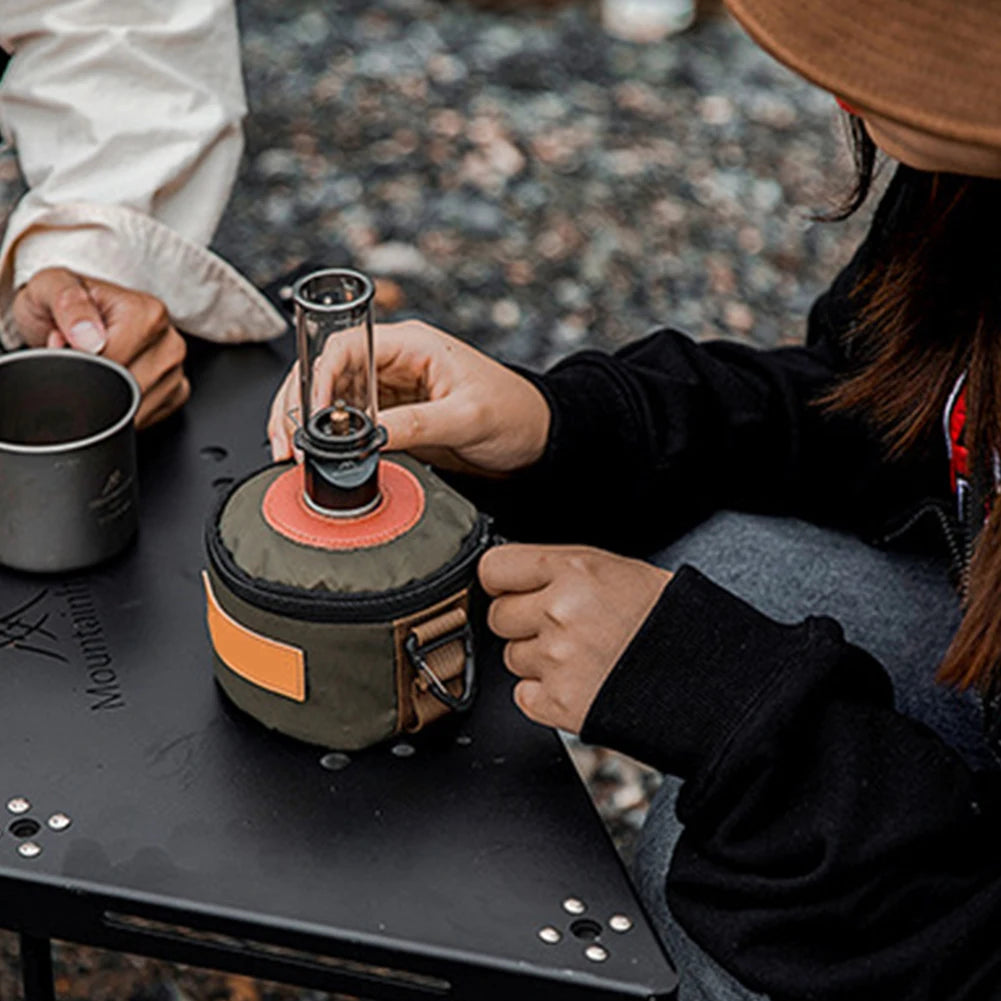 Candlelight Lamp Outdoor Use for Camping Fishing Picnic Tent Lighting Equipment Camping Lamp Windproof Gas Candle Light