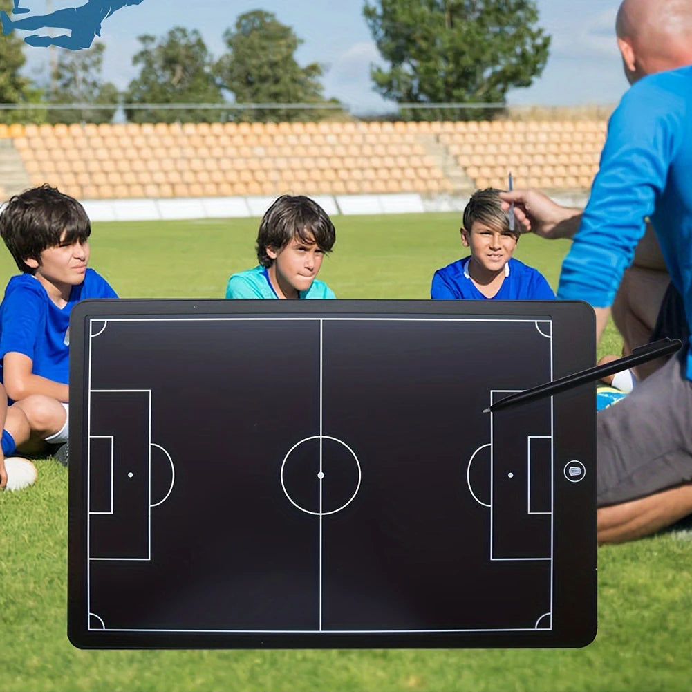 16 Inch LCD Electronic Football Tactical Board with Pen Soccer Coaching Board for Football Coach Marker Training Writing Tablet