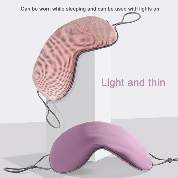 Sleeping Eye Mask Korean Style Warm And Cool Dual Use Adjustable Travel Light Blocking Breathable Eye Cover Blindfold Eye Patch