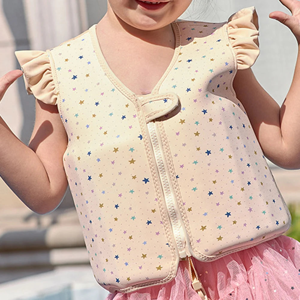 Kids Life Vest Toddlers Swim Vest Cartoon Swimsuit Children Swimming Aid Buoyancy Floatation Jackets Swimming Pool Accessories