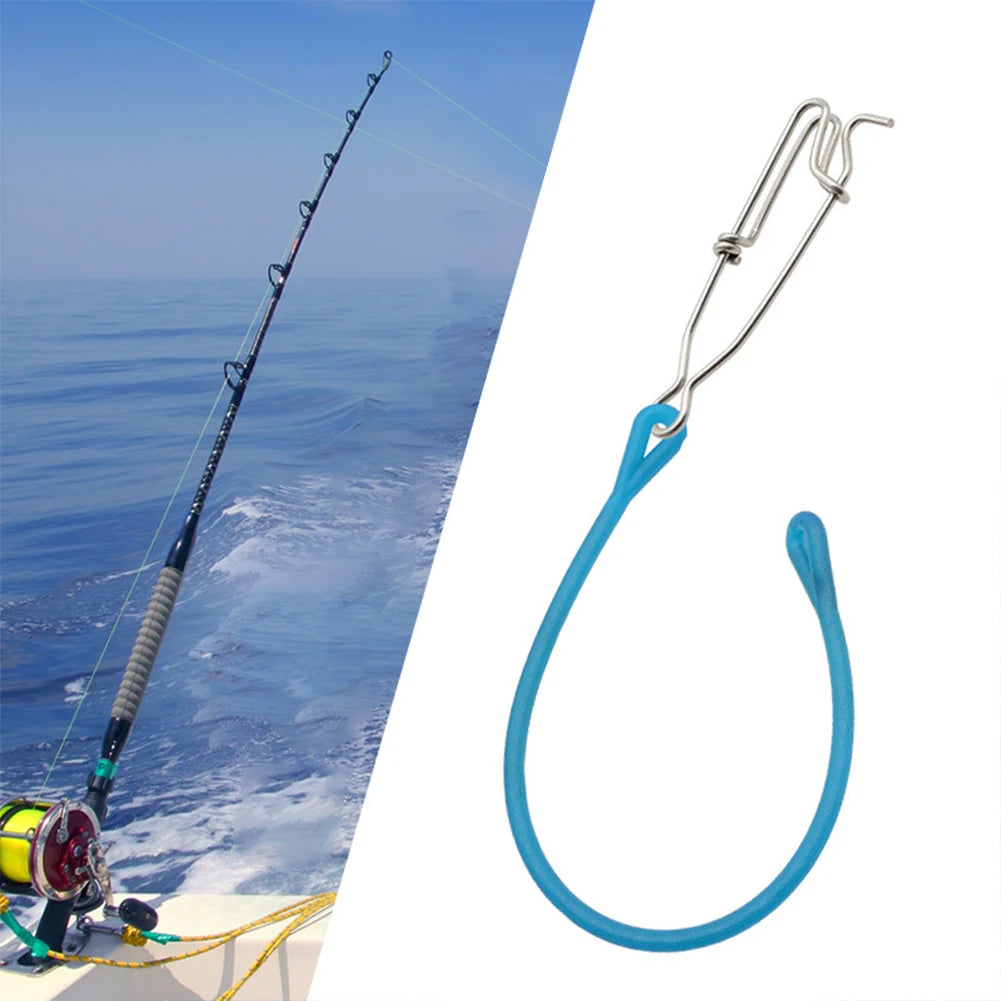 1-5pcs 28cm Fishing Trolling Pin Buffer Stainless Steel Shock Absorption Downriggers Weight Snubber Connector Sea Fishing Gear P