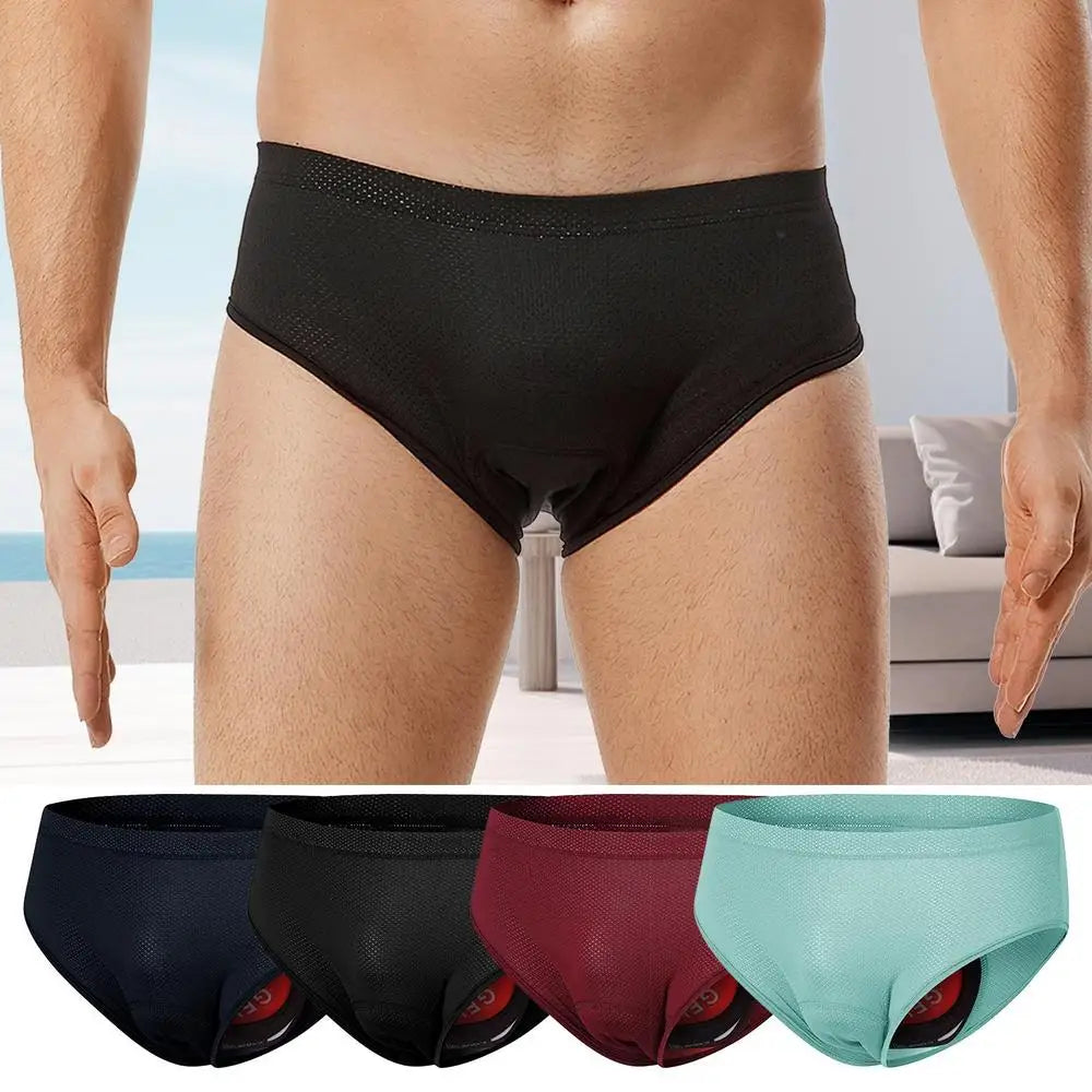 Biker Cycle Undershorts Padded Biking Shorts Breathable Cycling Underwear Adsorbent Biking Liner Shorts Comfortable Biking