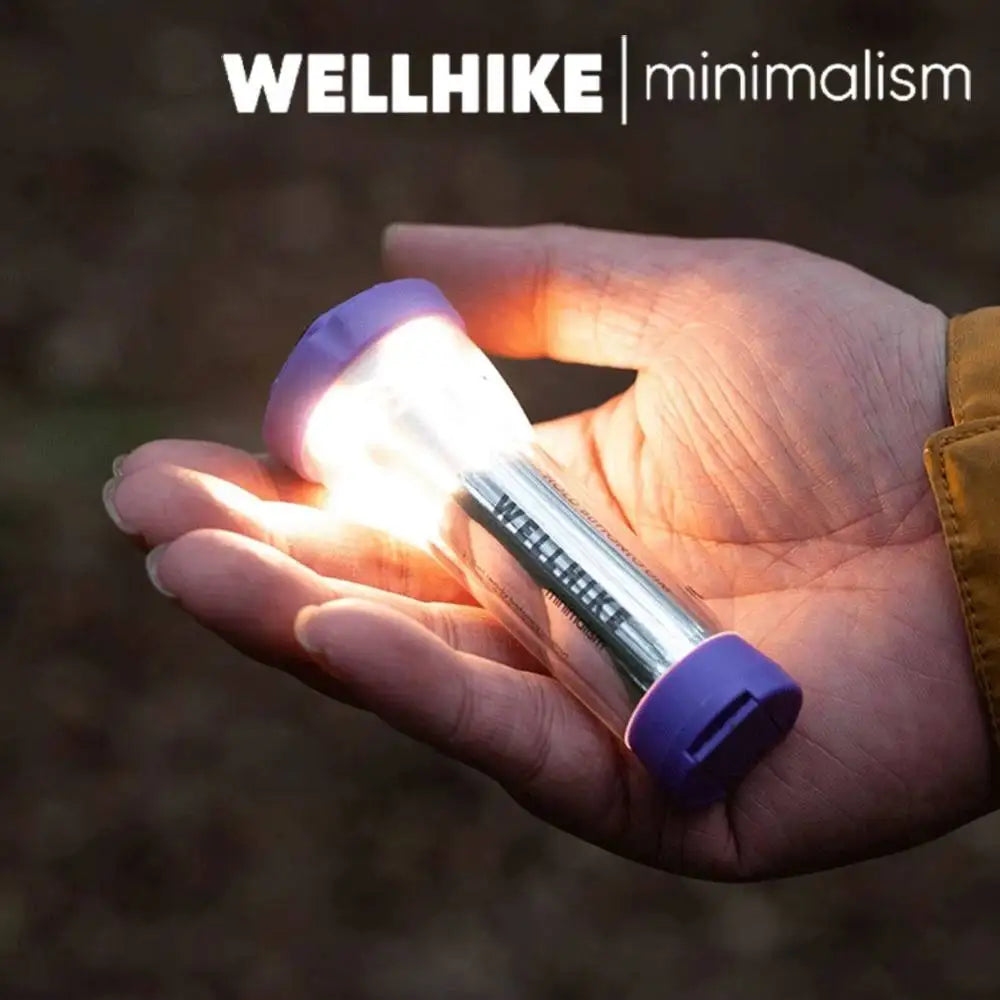 WELLHIKE LED Portable Tent Lamp with Magnetic Base Handheld Emergency Light USB Charging Flashlight for Outdoor Camp Hike Gadget