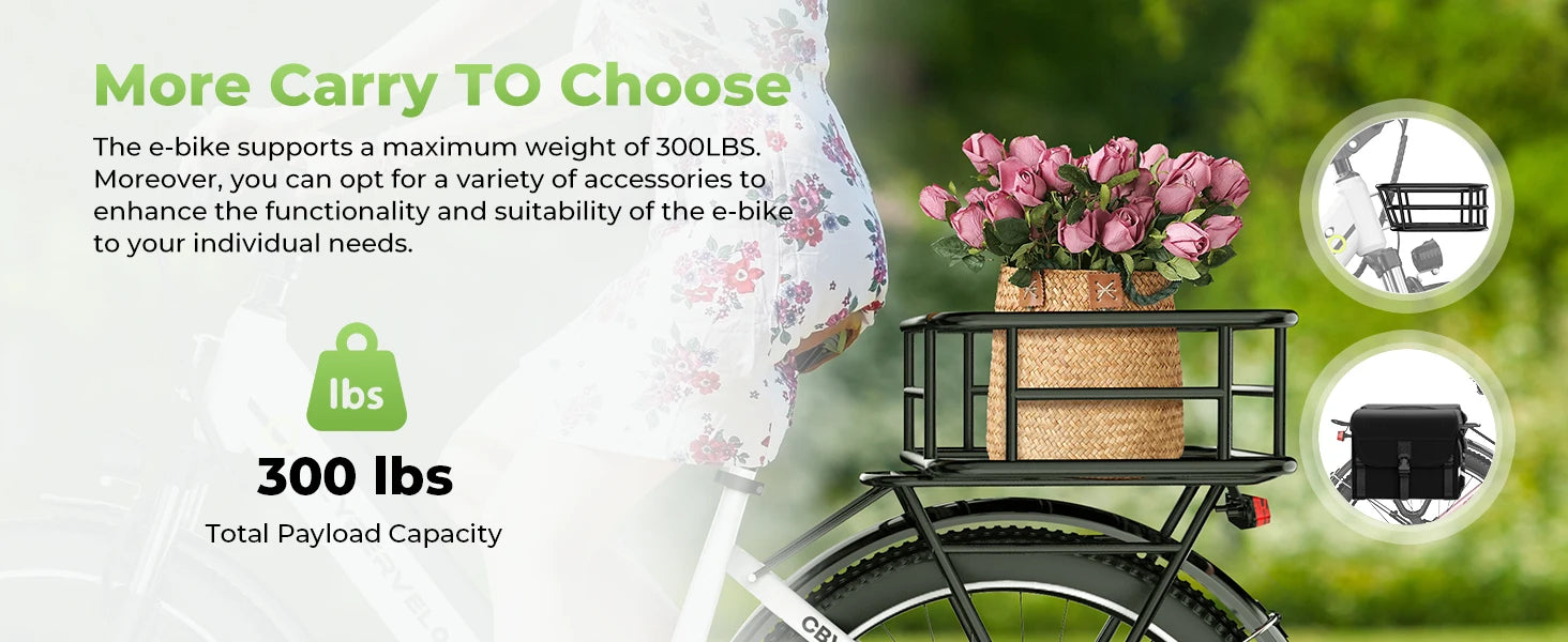 1000 Peak Electric Bike for Adults,up 80 Miles Removable Battery Ebike, 26