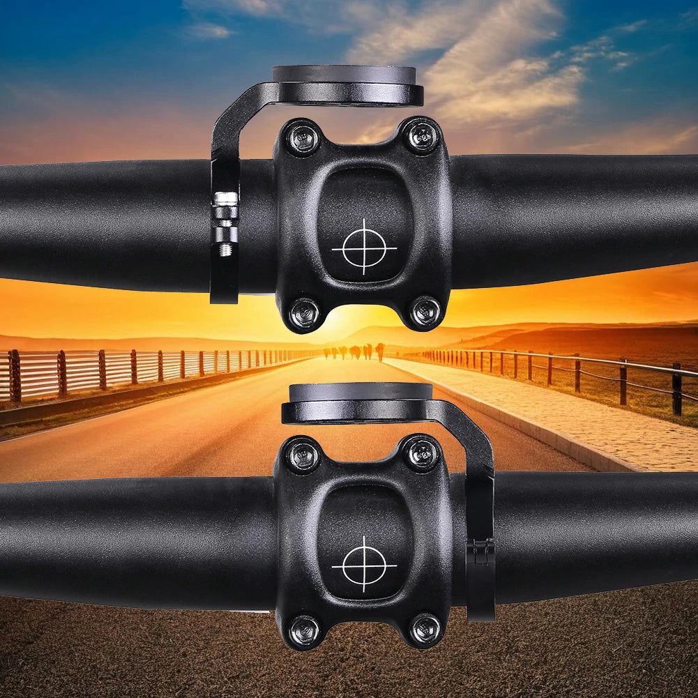 Lightweight Aluminum Bicycle Computer Mount for Handlebar Compatible with Garmin Wahoo Bryton XOSS