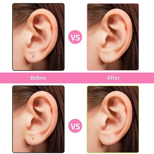 60Pcs Pierced Ear Cleaning Set Herb Solution Paper Floss Ear Hole Aftercare Tools Kit Disposable Earrings Hole Cleaner kit