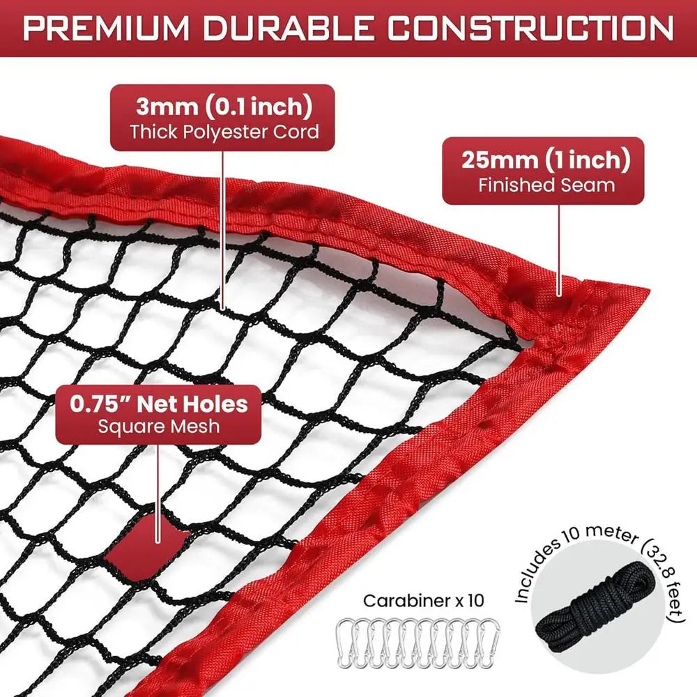 Softball Practice Net 10x10ft Football Trainer Golf Throwing Rebounder Netting Ball Sports Practice Hitting Net For Baseball
